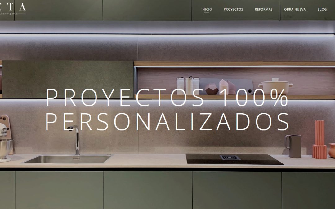 Diseño web para Zeta interiorismo Valencia
